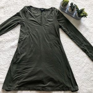 4 for $25 || Express | Army Green Flowy Dress